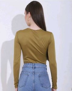 Shein Asymmetrical Neck Cut-Out Bodysuit