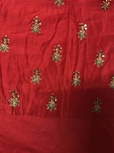 Elegant Red Embellished Gown