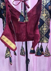 Designer Printed lehenga set (Neavy blue)