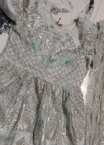 heavy embroidered gown