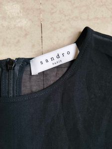 Sheer Black Peplum Top from paris