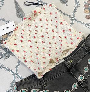 Smocked Floral Tube Top