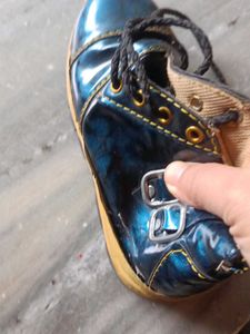 Cute Blue Lace-Up Shoes