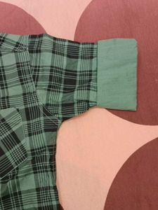 kids Green Plaid Button-Up Shirt