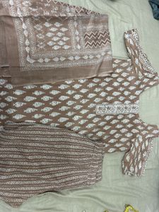 Women's Ethnic Cotton Kurta and Pants Set
