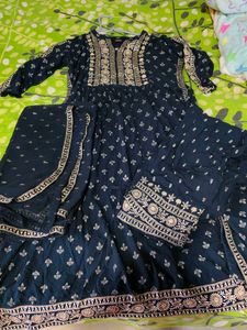 Beautiful Teal Embroidered Kurta
