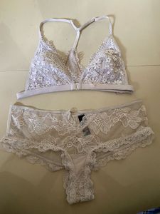 Lace Bralette and Panty Set