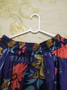 Floral Print Long Skirt