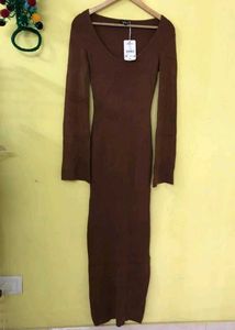 Heavy Rib Maxi Bodycon Dress