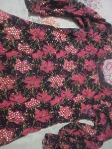 Elegant Floral Kurta Set with Dupatta