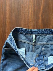 Maxi Denim Skirt with Front and back slit
