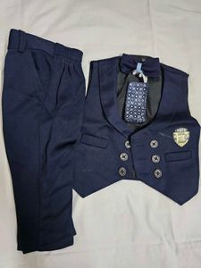 Navy Blue Semi Suit