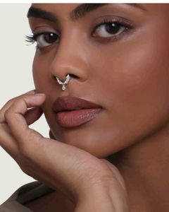 Sparkling Teardrop Septum Ring