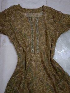 olive green kurta