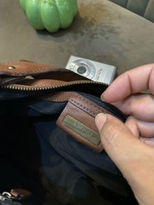 Alfani genuine leather bag