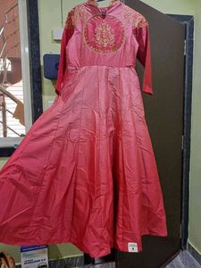Beautiful Pink Embroidered Gown