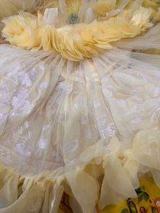 Adorable Yellow Ruffled Dress