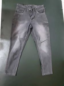 Stylish Grey Wash Denim Jeans