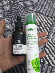 combo of two plum ceramide mosituriser nd Thrive 1