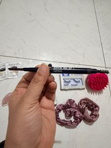 Beauty Combo with MAC Lipstick, lashes, comb etc