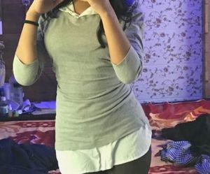 Grey Layered Long Sleeve Top