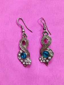 Elegant Silver-Tone Drop Earrings