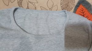 Grey Graphic Long Sleeve T-Shirt