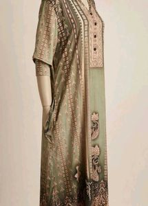 Elegant Green Printed Kurta