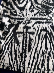 Monochrome Tribal Print Mini Skirt