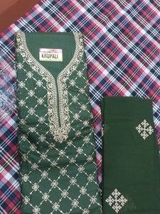 Beautiful green dress material 💕