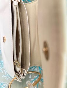 Cream Quilted Shoulder Bag