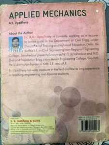 Applied Mechanics Book by A.K. Upadhyay