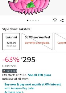 Brand New CHUMBAK keychain Of Laxmi &amp; Owl