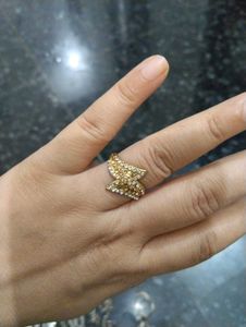 Sparkling Gold-Tone Ring