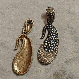 Designer paisley earrings