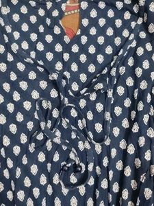 Cute Blue &amp; White Print Dress