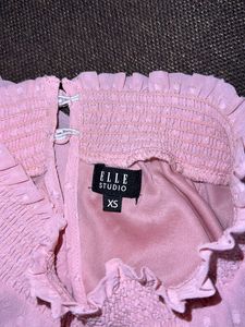 Pink Polyester Dress