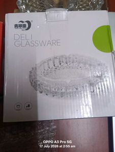 Crystal Glass Turtle set showpiece