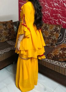 Very Beautiful ❤️ Sharara Set For Haldi Ceremony