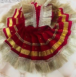 Laddu Gopal Fancy Dress Fabric Sefon Colours Cherr