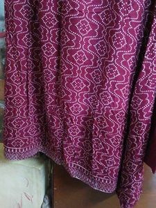 Maroon Printed Kurta Set with Dupatta