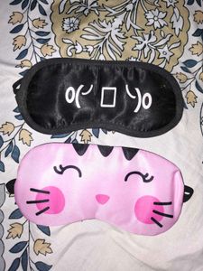 Cute Cat & Squid Game Eye Masks