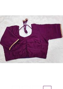 Stylish Purple Saree Blouse,