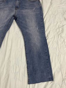 Distressed Blue Denim Jeans unisex