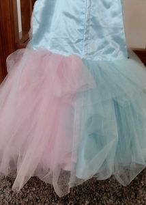 Cute Two-Tone Girls Dress