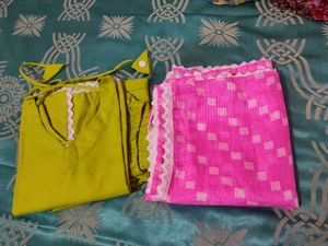 kurta, pant, duppata