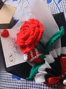 Crochet Rose Flower Bouquet