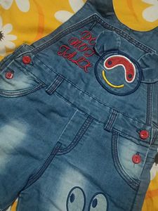Cute Denim dangaree for toddlers.