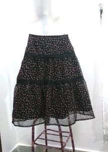 Floral Printed Mini Skirt
