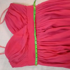 Elegant Pink Maxi Dress